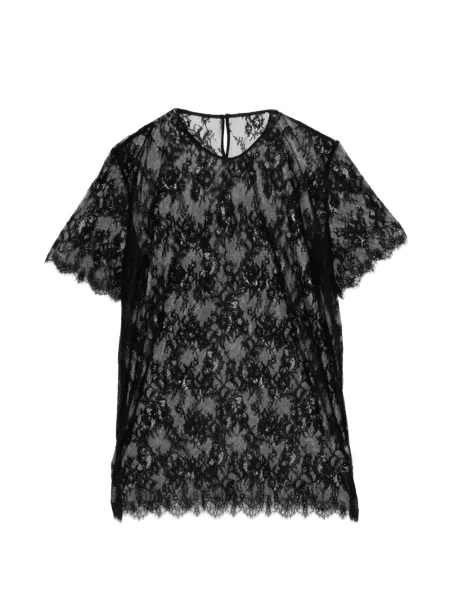 Tricou Jnby din dantelă negru