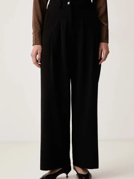 Fracomina pantaloni de costum pentru femei negru