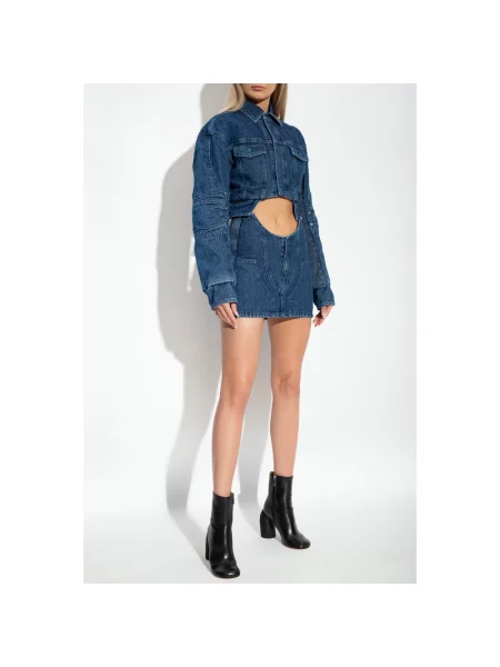 Spódnica mini Off-white z dziurami biała