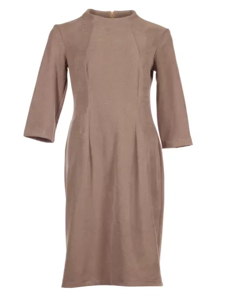 Сукня міді LadyLike світло-коричневий коричнева