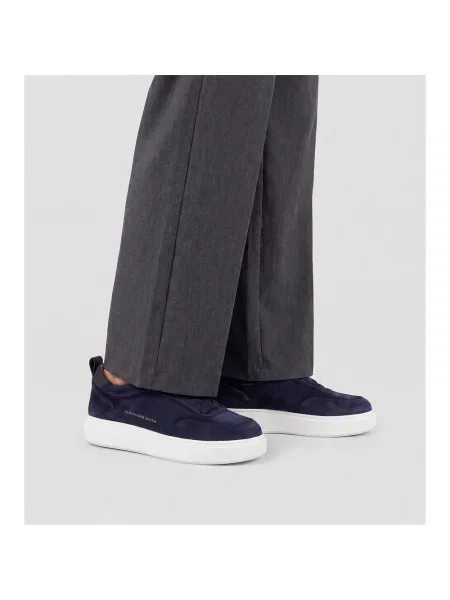 Sneakersy Alexander Smith zamszowe niebieskie