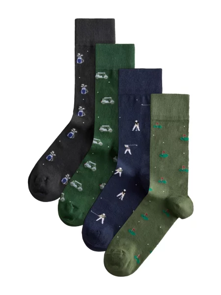 Next Șosete bleumarin / gri / verde închis alb