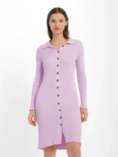 Сукня міді Sewel бузковий бавовна/акрил