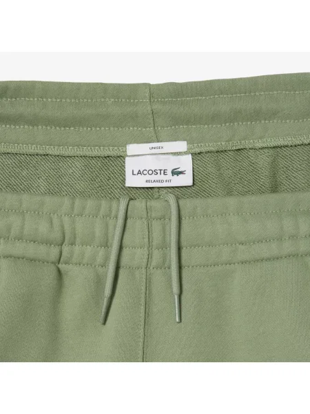 Lacoste Spodnie Dresowe Z Polaru zielony