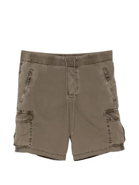 Pantaloni scurți cargo James Perse din poplin verde