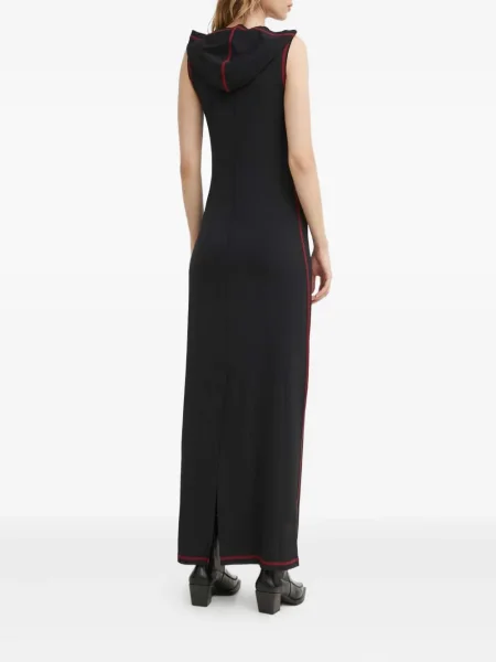 Костюм рокля Resume с качулка черно