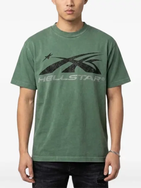Tricou Hellstar cu imagine verde