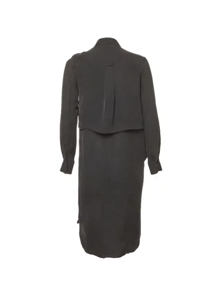Lung rochie tip cămașă Mcq asimetrică negru