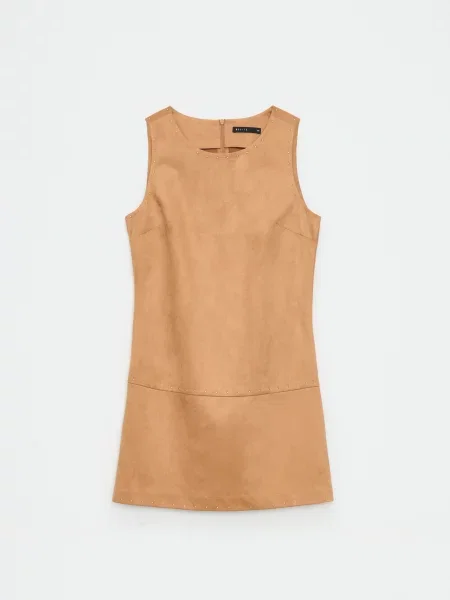 Kostiumas mini mini suknelė Mohito smėlinė