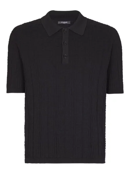 Polo Balmain tricotate negru