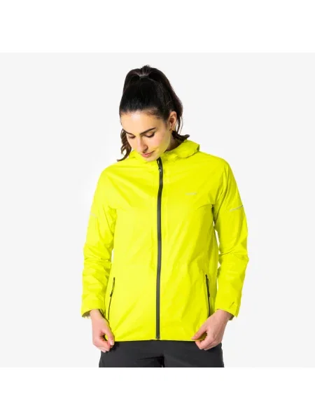 Kurtka do biegania przeciwdeszczowa Kiprun Run Rain zielona
