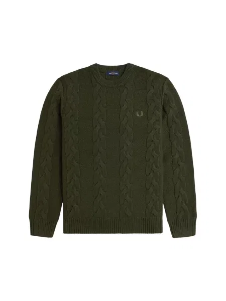 Sweter Fred Perry wełniany zielony