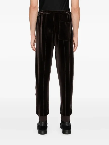 Pantaloni Tom Ford de catifea maro