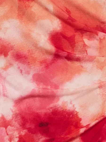 Rochie Calvin Klein cu model floral asimetrică roșu