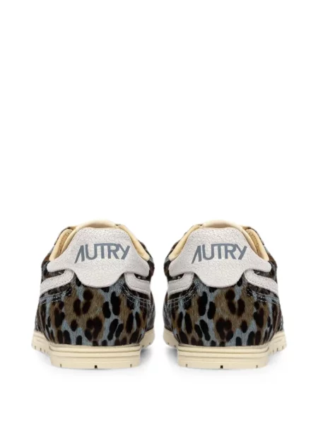 Sneakerși Autry cu imagine cu model leopard gri