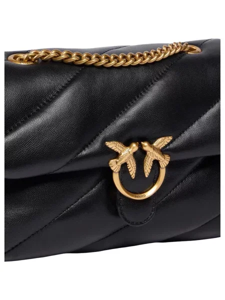 Pinko De piele geantă pe umăr Love Puff Mini Small B. negru