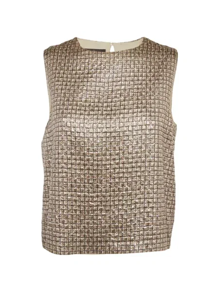 Top Max Mara fără mâneci din jacard