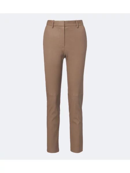 Pantaloni Joseph din piele maro