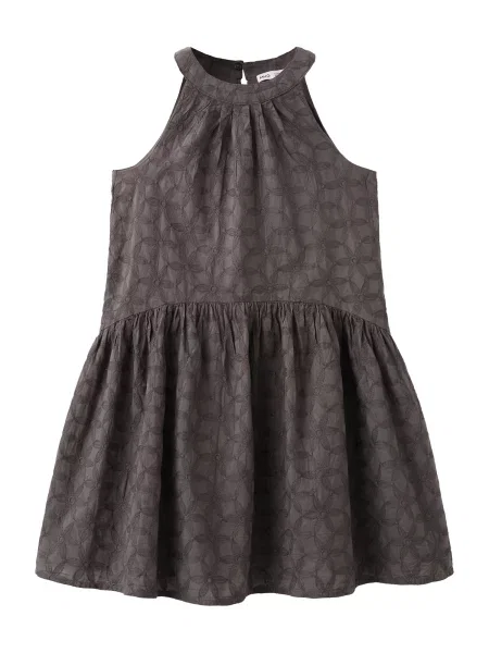 MANGO KIDS Šaty Zoe čokoládová černá
