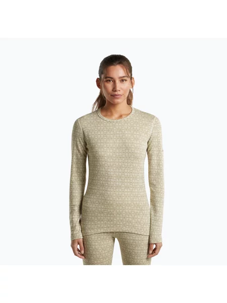 Bluză termoactivă pentru femei Icebreaker Merino Tech Vertex Crewe Undyed/Cumin