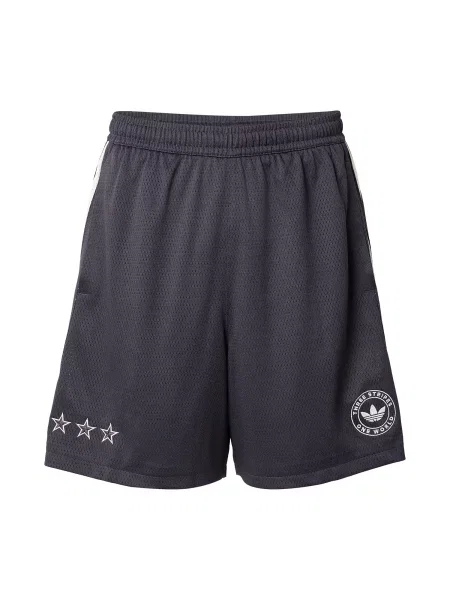 ADIDAS ORIGINALS Pantaloni SANTIAGO negru alb