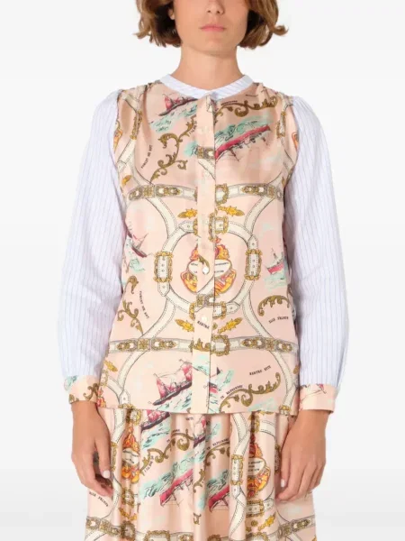 Koszula La Prestic Ouiston z nadrukiem różowa