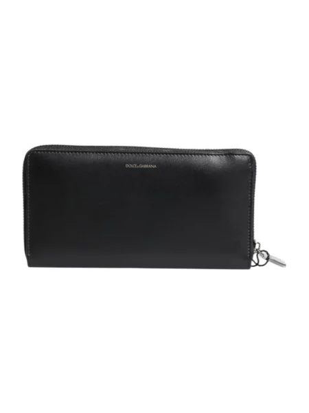 Portfel Dolce And Gabbana skórzany czarny