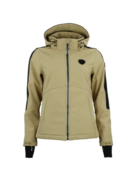 Geacă Peak Mountain softshell auriu