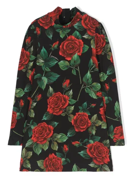 Dětské šaty Dolce & Gabbana černé