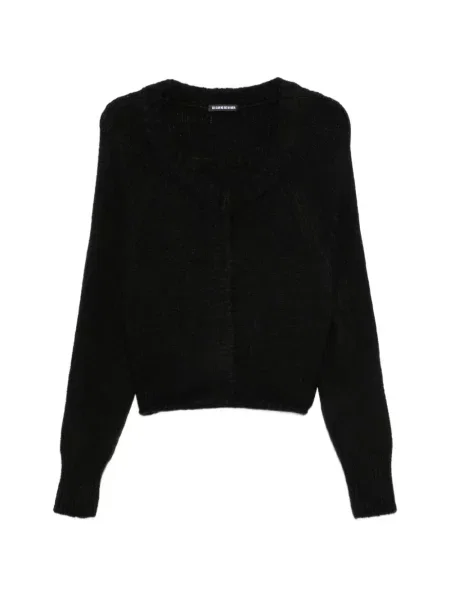 Decupat cardigan Susanne Bommer tricotate chunky negru