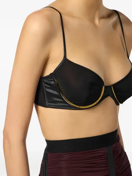 Sutien Elisabetta Franchi din satin negru