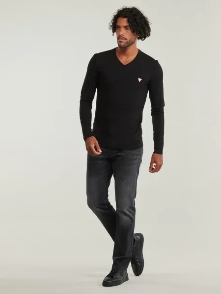 Tricou mânecă lungă Guess negru