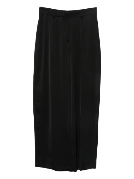 Pantaloni Toteme din satin negru