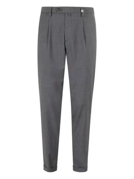 Pantaloni Myths de lână plisate gri