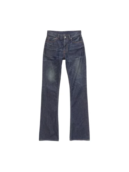 Jeansy straight leg Acne Studios niebieskie