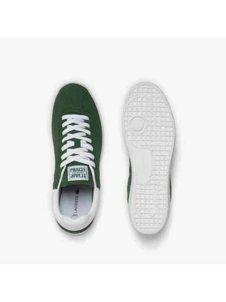 Lacoste Skórzane Sneakersy Baseshot zielone