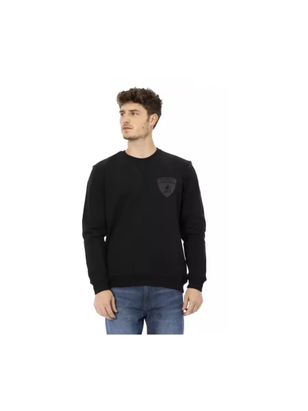 Bluza Automobili Lamborghini z okrągłym dekoltem czarna