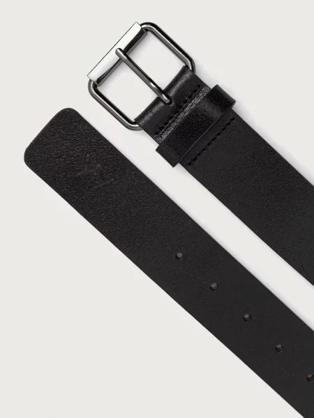 Armani Exchange curea pentru bărbați din piele negru