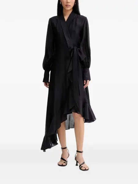 Rochie Blugirl cu volane asimetrică albastru
