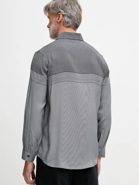 Armani Exchange koszula z niebieska
