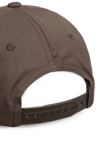 Șapcă Armani Exchange cu broderie maro