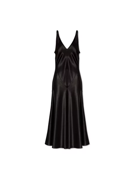 Satynowa sukienka Jw Anderson czarna