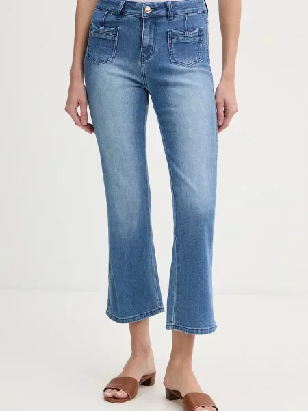 Gaudi blugi flared pentru femei albastru