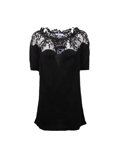Koszulka Blumarine koronkowa czarna