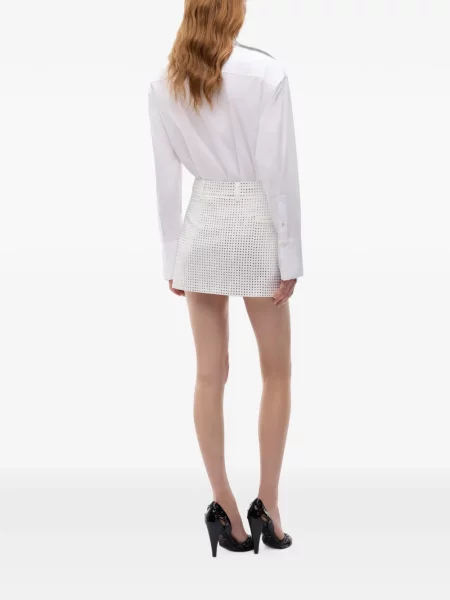 Fusta mini Pinko plic alb