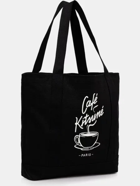 Τσάντα Café Kitsuné Coffee Cup Tote μαύρο