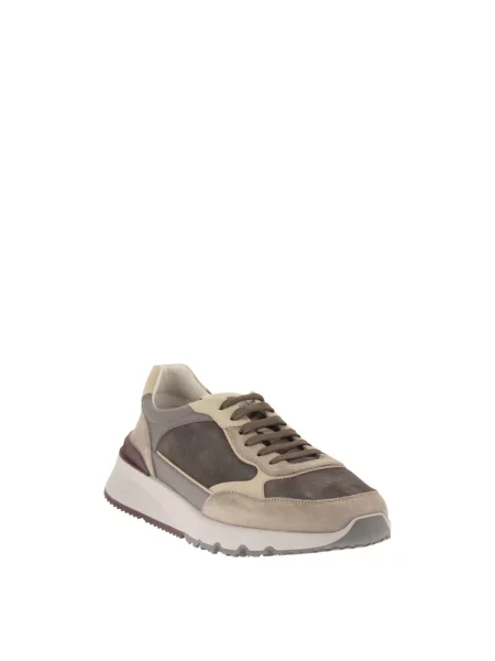Sneakersy Brunello Cucinelli zamszowe brązowe