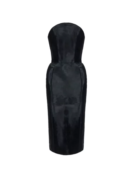 Rochie Elisabetta Franchi din piele negru