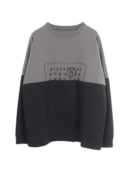 Hanorac Mm6 Maison Margiela cu autograf gri