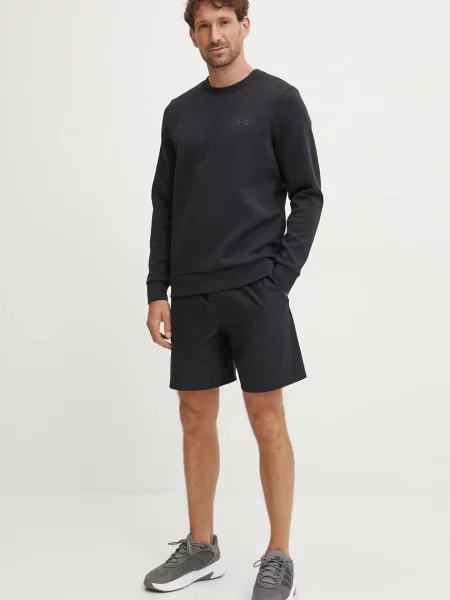 Pánska mikina Under Armour Unstoppable Fleece Crew black/black čierna